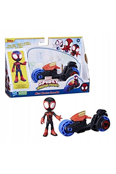 NO BRAND Spidey și Super Kumple Figurină Articulată Marvel Motocicletă Miles ...