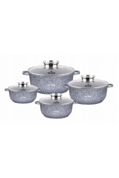 NO BRAND Set de vase de gătit din marmură 8 piese Klönberg KB-3922, pentru ga...