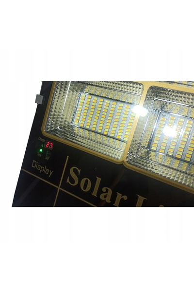 NO BRAND Lampă solară 200 W 20000 Lm, alimentată cu baterii, lampă stradală s...