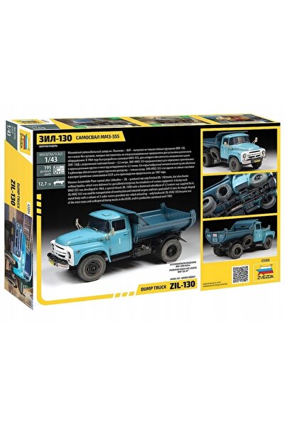 NO BRAND Zvezda 43004 Zil-130 Basculantă Model la scară 1:43 pentru asamblare...