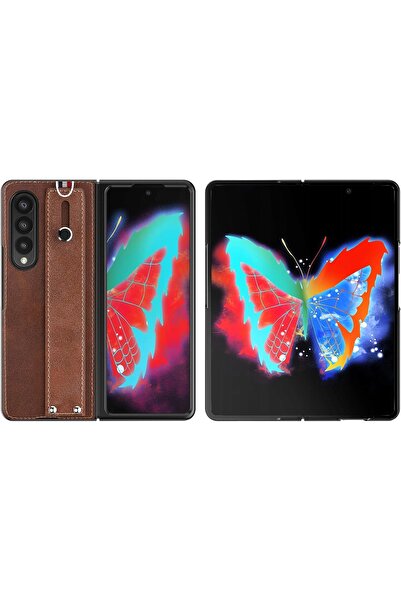 NO BRAND Husă din piele Cresee pentru Samsung Galaxy Z Fold 3 5g, cu prindere...