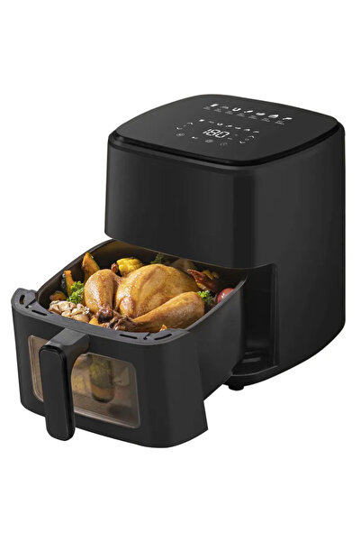 NO BRAND Friteuză mare fără ulei, cu aer cald, 5L, 7 programe, 1400W