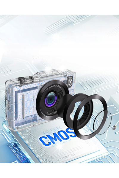 NO BRAND Cameră digitală 4K cu zoom 16x, 48MP, pentru copii + card de 32GB