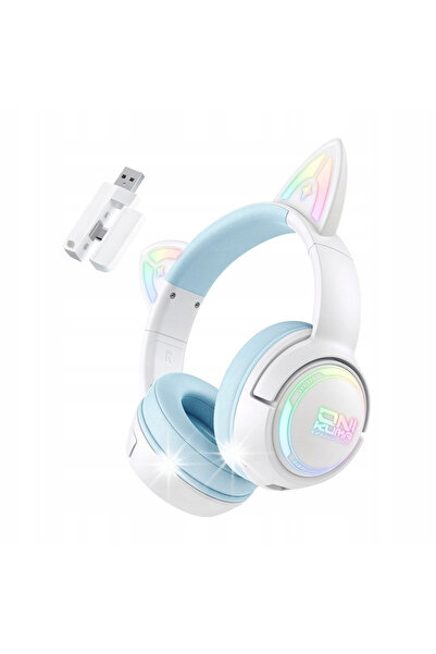 Onikuma Căști de gaming Gt838, wireless RGB, cu urechi de pisică, Bt 5.3