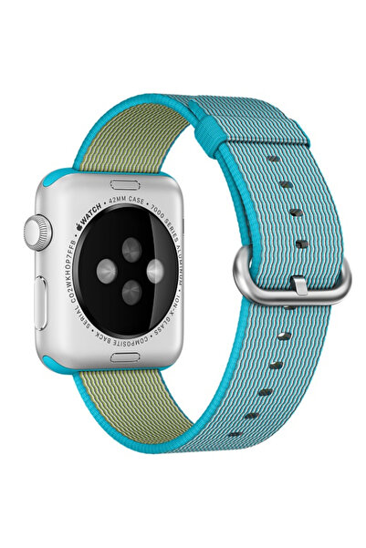 NO BRAND Curea Originală Apple Watch 42/44/45/49 mm din Nailon Țesut Albastru...