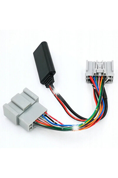 NO BRAND Adaptor Bluetooth Aux-In Cablu Stereo 12 pini + Microfon pentru Peugeot