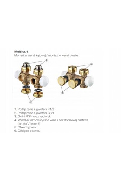 NO BRAND Imi Multilux 4 D50 Valvă termostatică conectată pentru radiator