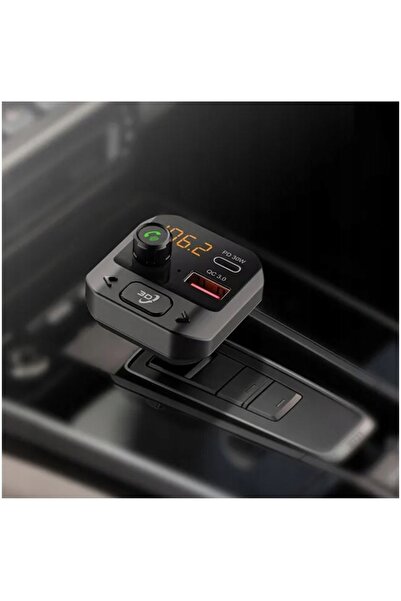 NO BRAND Transmițător FM Bluetooth Încărcător auto Bas puternic FM USB-C PD Q...