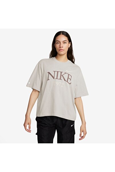 Nike W NSW TEE CLASSICS BOXY FQ6600-104 Εκρού L