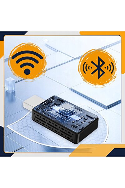NO BRAND Transmițător FM auto Slayo Wireless Adaptor Android Auto CarPlay pen...