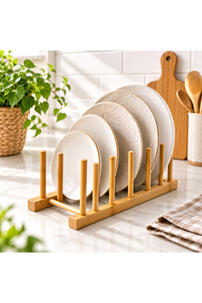 ARVALE 30 cm Bambu Tezgah Üstü Tabaklık Düzenleyici