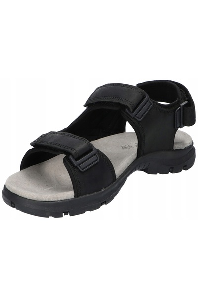 NO BRAND Sandale din piele pentru bărbați American Club Rl185 |   Turistic Ne...