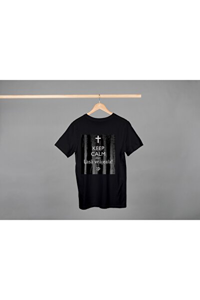 Noname Tricou Unisex Bumbac Premium Casual " Lasa vrajeala! " Inscriptie