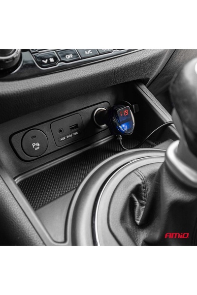 NO BRAND Încărcător USB-C QC4.0 120W Splitter pentru brichetă auto Amio-04366