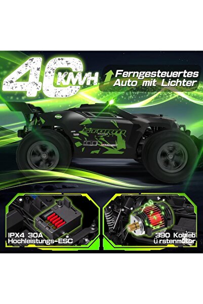NO BRAND MAȘINĂ CU TELECOMANDĂ OFFROAD 1:18 4X4 40 KM/H LED