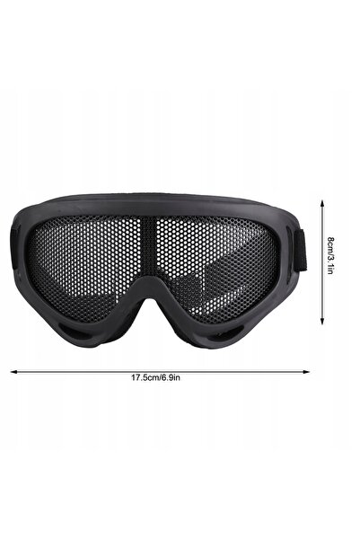 NO BRAND Ochelari tactici X400 cu plasă, pentru paintball, negri
