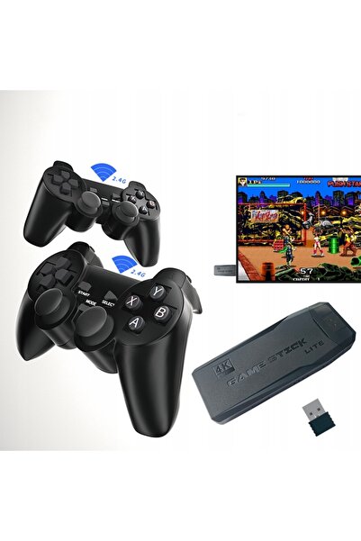 NO BRAND Consolă de jocuri PSP pentru acasă, wireless, cu două controlere, HD...
