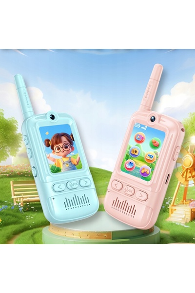 NO BRAND 2 bucăți Walkie Talkie pentru copii, rază lungă de acțiune 500m, cu ...