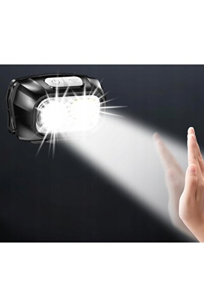 NO BRAND lanternă frontală ușoară cu LED, reîncărcabilă prin USB-C, 2000 lm, ...