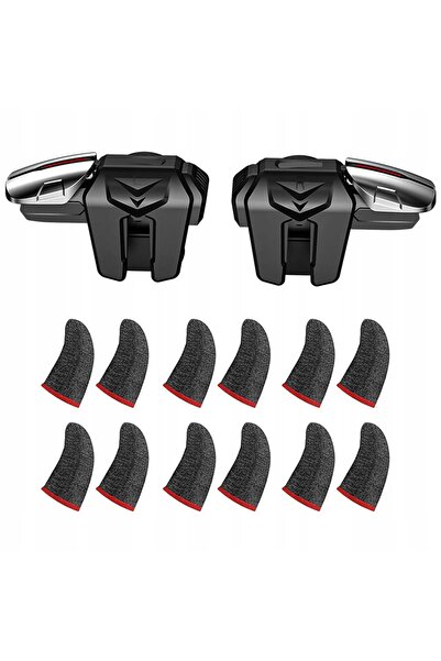 NO BRAND CONTROLER DE JOCURI MOBIL CU 6 DEGETE + 6 SETURI DE CAPSE PENTRU DEG...