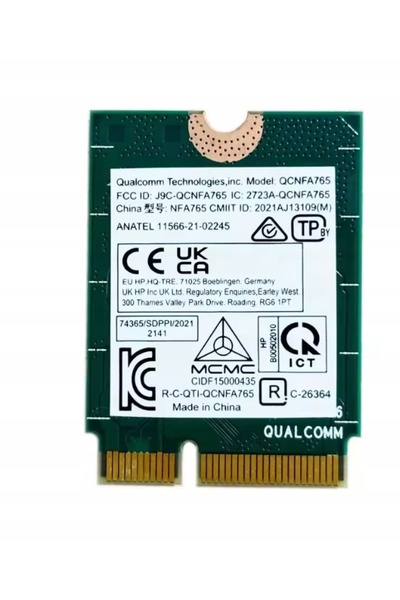 NO BRAND Placă de rețea Qualcomm Qcnfa765 Wifi 6E Tri Band 2.4/5/6Ghz Bluetoo...