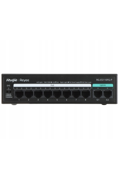 NO BRAND SWITCH POE RG-ES110FG-P cu 8 porturi REYEE