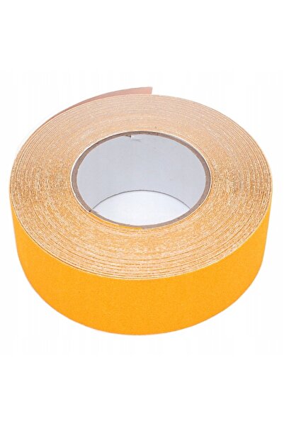 NO BRAND Bandă antiderapantă galbenă 100mm X 18m autoadezivă pentru exterior