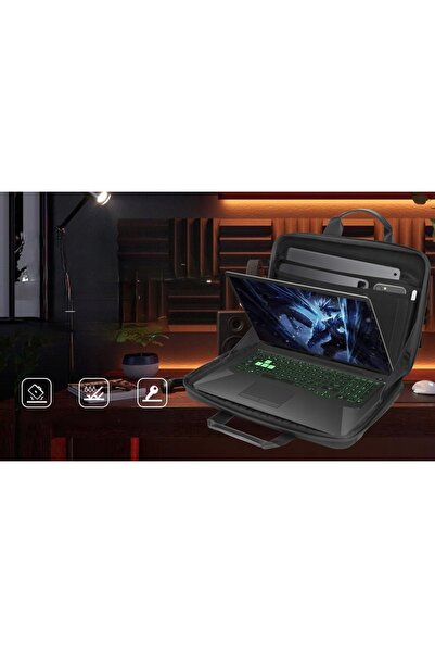 NO BRAND Carcasă rigidă neagră impermeabilă pentru laptop Smatree a800
