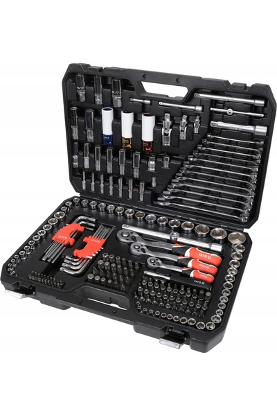 yato Set de scule în cutie 1/4 ", 3/8 ", 1/2 " 198 piese.