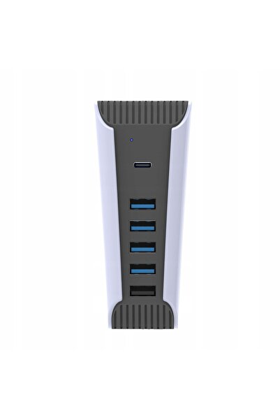 NO BRAND HUB pentru PS5 USB 2.0 x4 USB-C x1 EXTENSOR DE PORTURI STATION 5-în-...