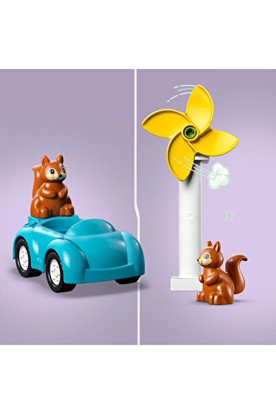NO BRAND DUPLO 10985 MOARĂ DE VÂNT ȘI MAȘINĂ ELECTRICĂ + GEANTĂ