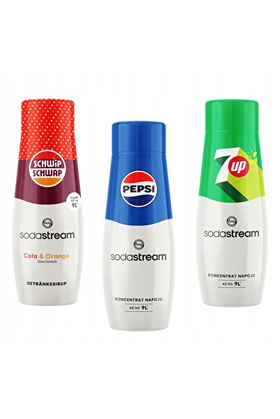 sodastream Sirop pentru Saturator Cola Orange Schwip Schwap + Pepsi + 7up