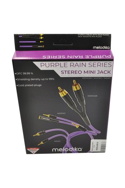 NO BRAND Melodika mdmj07 purple rain cablu audio mini jack 3.5mm stereo aux 0...