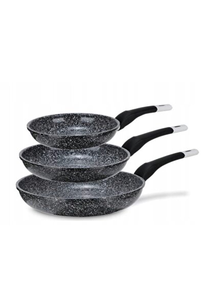 NO BRAND SET DE TIGĂNĂRI 20/24/26cm CU STRAT DE MARMURĂ, 3 BUCĂȚI