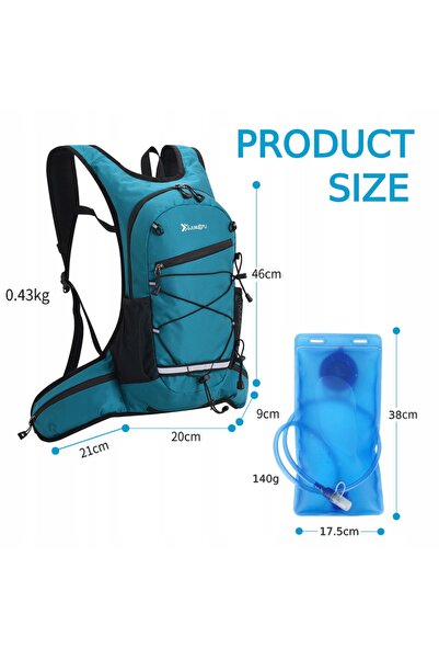 NO BRAND (Blue Lake) Rucsac de drumeție impermeabil de 20L, 46 * 9 * 20 cm, c...