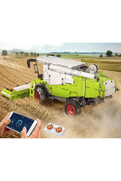 NO BRAND Model de blocuri Mould King, combină agricolă cu telecomandă 1347el.