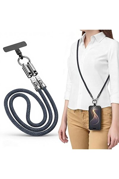 Generic 2 in 1 USB-C Phone Lanyard Cable