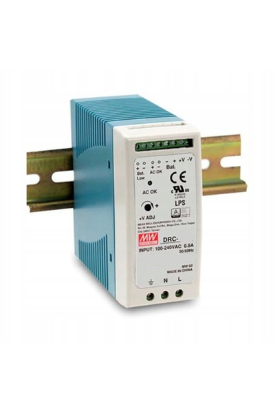 NO BRAND Sursă de alimentare bufferizată DIN Mean Well DRC-60B 24V 1.4A