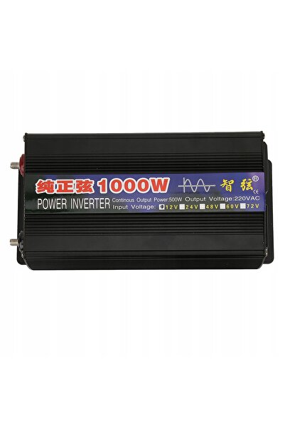 NO BRAND Invertor cu undă sinusoidală pură de 1000W, de la CC 12/24/48/60V la...