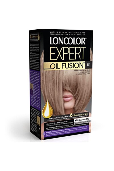 Loncolor Expert Vopsea pentru Par, Oil Fusion, 8.1 Blond Cenusiu Deschis