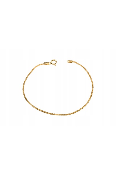 NO BRAND Brățară de argint spiga 1.2mm Italia 19cm aurie
