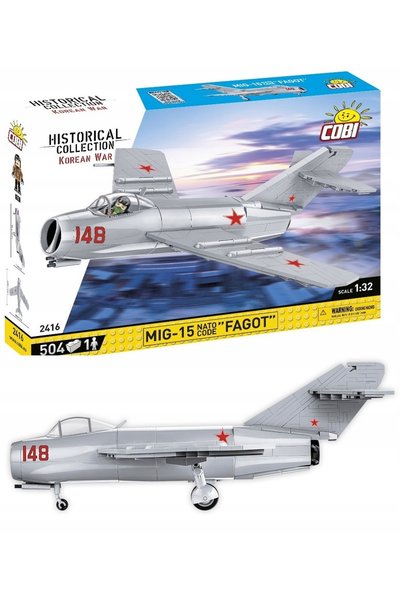 COBI 2416 Piese MiG-15 Fagot Uniunea Sovietică Model Istoric 100% Nou-nouț Co...