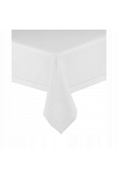 NO BRAND Față de masă elegantă cu margini festonate 140x500 albă