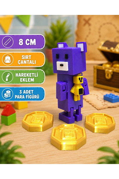 VRDCHLOE Super Bear Adventure Oynar Eklemli Tekli Figür Seti Bareen,Tilki ve ...