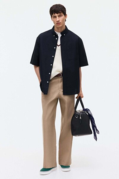 H&M Relaxed Fit Short-sleeved Oxford shirt