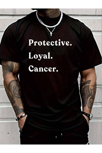 799 100% Cotton Protective, Loyal, Cancer Personality Zodiac Sign T-Shirt Men...