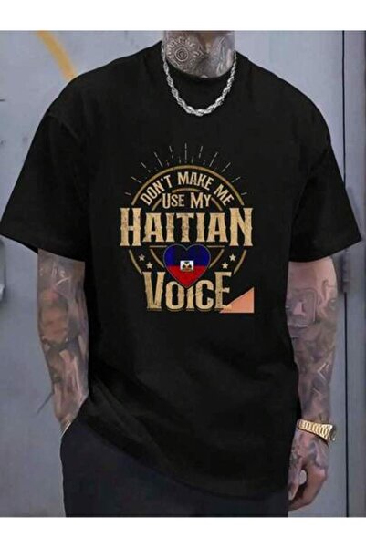 799 100% Cotton Haiti Flag Souvenirs For Haitians Men & Women Women's Men's G...