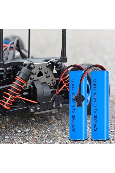 NO BRAND 2 Baterii Li-Ion de 3.7 V 3000 mAh cu conector Sm-2P, compatibile cu...