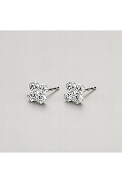 NO BRAND Cercei tip știft din argint 925 sterling cu zirconiu cubic, pentru f...