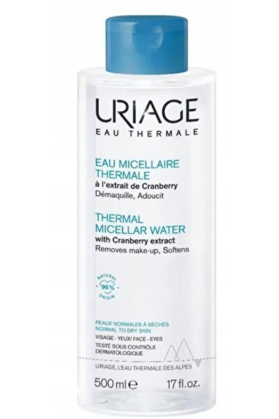 NO BRAND Uriage Eau Thermale - Apă Micelară cu Merișor pentru Piele Uscată 50...